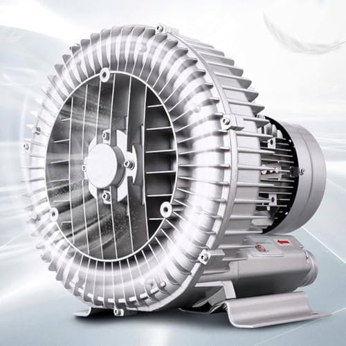 LSHFYV Regenerative Fan, Regenerative Blower, Industrial Vacuum Pump for Blowing or Suction of Air, 120 W - 2.2 KW Ring Fan for Wastewater Aeration Single Phase,370W/0.50HP
