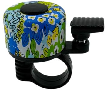 Motiv Fahrradklingel - Klingel Fahrrad für Kinder Mädchen Jungen Erwachsene 120db laut Mini Fahrradklingel für Fahrrad - Roller - Dreirad - Laufrad - Scooter usw (Blumen)