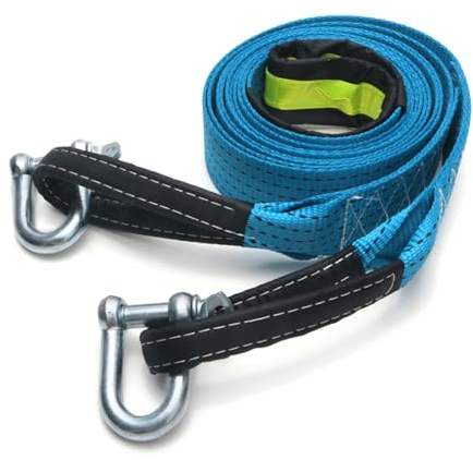 Cinghia di traino resistente del cavo di rimorchio automatico di visibilità notturna della banda di rimorchio di emergenza di assistenza stradale cinghia di rimorchio resistente per i veicoli