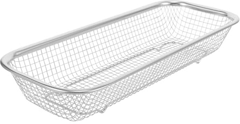 Gatuida Cesta Escurridor Rectangular de Acero Inoxidable para Lavar Colador Malla Gruesa Resistente y Duradero para Cocina y Drenaje Multifuncional