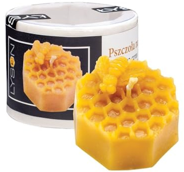 LYSON Kerzengießform Silikonform Biene auf der Wabe Höhe 5 cm Silikon Kerzenform für Sojawachs Bienenwachs Gips Seifer Aromatherapie Kerzenherstellung Bienenwachskerzen Geschenkidee