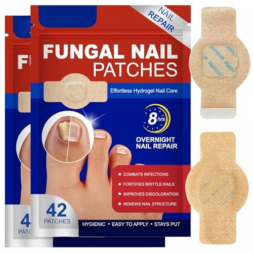 84 Pièces Fungal Nail Patches, Patch pour Ongles des Pieds | Soin Protecteur et Réparateur pour Ongles Abîmés et Jaunissants, Réparation Intensive de Nuit 8 Heures, Renforcement Naturel