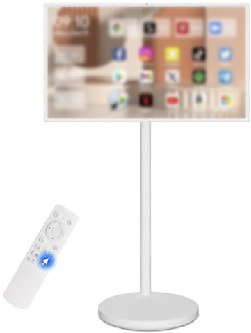 TV Portatile Intelligente Senza Fili 24/27/32 Monitor Touch Screen Intelligente 4+64Gb/8+128GB Android 12/13 (5-8 ore) Autonomia Fotocamera 8/13Mp(27in,4+64GB(1080P))