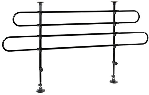 Lampa 40929 Hundeschutzgitter - Trenngitter - Hundegitter für den Kofferraum Höhe 63-110 cm schwarz silber