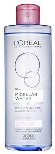 L'Oreal Paris Micellar Water Makeup Remover for Normal to Dry Skin 400 ml