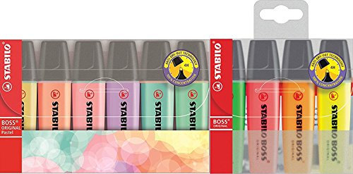 Textmarker BOSS 6 Pastelmarker + 4 Textmarker