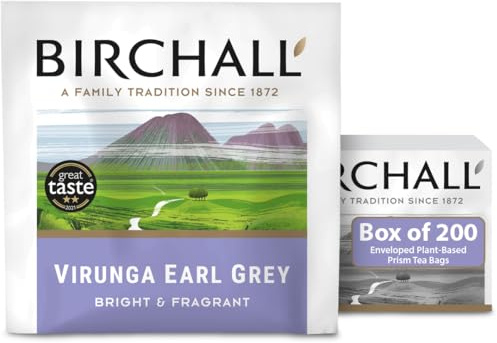Birchall Virunga Earl Grey Tea Enveloped Prism Box 200