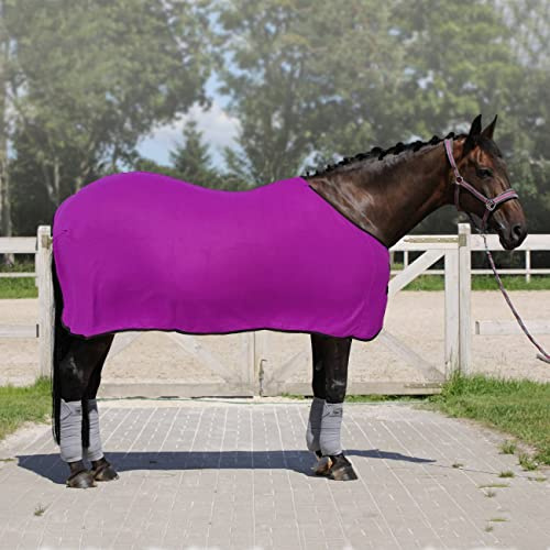 York Abschwitzdecke Fleecedecke Turnierdecke Ekona Violett (145 cm)