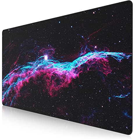 TITANWOLF - XXXL Mouse Mat - 1200 x 600 x 3 mm Mouse Pad – Extra Large Speed Gaming Mousepad - Table Mat Large Size - improved Precision and Speed – Design Galaxy Speed