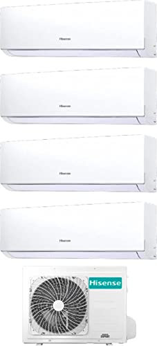 Climatizador Quadri Split 9000 + 9000 + 1200 + 12000 Btu Gas R32 WiFi, A++/A+, Inverter - New Comfort