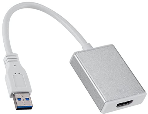 N NEWTOP Adaptador N28631 Convertidor de señal USB macho 3.0 - HDMI hembra Convertidor de vídeo para ordenador Windows Desktop Laptop PC Proyector Monitor HDTV 1080p 720p