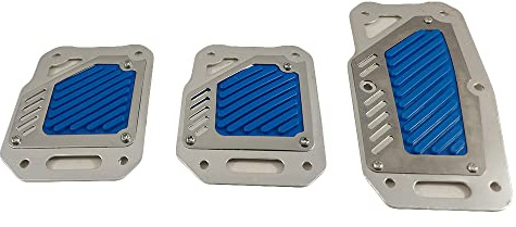 Pedalbduckung Rutschfest Fußstütze Sportpedale Pedal Kappen Manuelle Auto Bremse Kupplung Accelerator Plastik Metall Universal Set