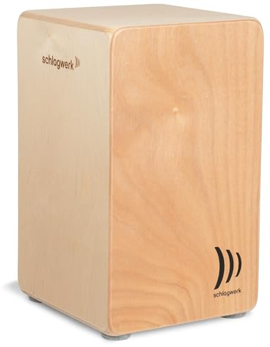 Schlagwerk CP530 Cajon Agile Nature - durchsetzungsstarke Profi-Cajon mit Gabun Schlagfläche, mit 20 Snare-Spiralen über ganze Breite, ideal für Stage und Studio mit Agile Snare-Technik