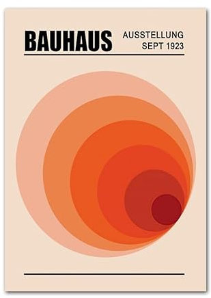 Bauhaus abstrakte geometrische Muster Linien Morden Wand Kunst Leinwand Malerei Baby Kinder Poster und Drucke for Wohnzimmer Dekoration (Color : C, Size : 40X50 cm Unframed)