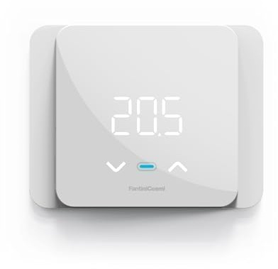 C820Rq Thermostat Environnement à Double Alimentation Avec Base Rectangulaire Carré Fantini Cosmi, Thermostat Pour Radiateur Electrique Thermostatique