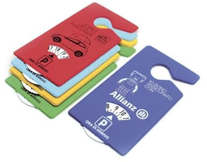 Disco Orario Rosso Rettangolare con Gancio Citygraph