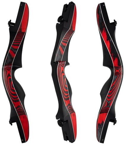 Deeseeker Bogenschießen ILF Recurve Riser 43.2 cm/48.3 cm/53.3 cm/58.4 cm/63.5 cm Wood Riser Right Hand & Left Hand Traditional ILF Bogenschießen für Jagd und Recurve Bogenschießen