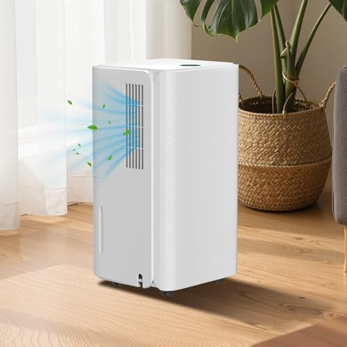 Ansobea Luftentfeuchter 16L/24h, Raumentfeuchter Schlafmodus,Luftentfeuchter Elektrisch mit 24H-Timer,Abtaufunktion,Entfeuchter Gegen Feuchtigkeit,Luftentfeuchter für Keller,ca.30㎡