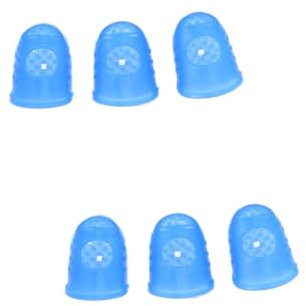 HOODANCOS Schutz Für Gitarre 6 Stk Gitarren-fingerspitzenschutz Griff Fingerschutz Zum Schneiden Von Lebensmitteln Daumenschutz Manueller Schutz Fingerabdeckungen Gitarren-fingerschutz Blue