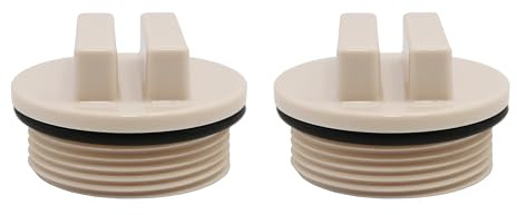 HAF® Pool Winterverschluss Kappe 1 1/2 für Einlaufdüsen und Skimmer | Winterkappe 1,5 Zoll mit Gummidichtung | Zum optimalen Schutz vor Frost im Winter - Menge: 2 Stück