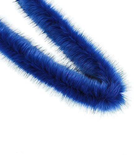 Anevous 2m Boa zum Basteln, Einfarbig Federboa, Flauschige Federschal, Federstreifen Hochzeit Dekorationen für Nähen Kunsthandwerk Dekoration, Kostüm-Accessoire, Party, Karneval,Königsblau