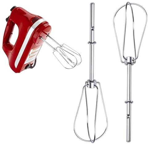 2 Stück Rührbesen Für Handmixer, Ersatz Schneebesen Zum Schlagen, Handmixer Aufsätze Handrührer, Schlägel Ersatzteile Quirl Ersatz Set, Hand Mixer Eier Rühren, Kabelloser Handmixer