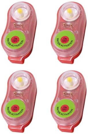 Remingtape 4 x Rettungsweste, LED-Licht, Blitz-Rettungsweste, für Notfall-Überlebenstraining im Wasser