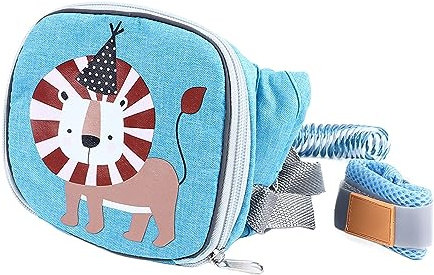 Leash de Harnais pour bébé, Tout-petit Lien de Poignet de sécurité Sac à Dos, 59 Pouces pour Enfants pour une Utilisation en Plein Air, Conception Confortable avec Motif Animal