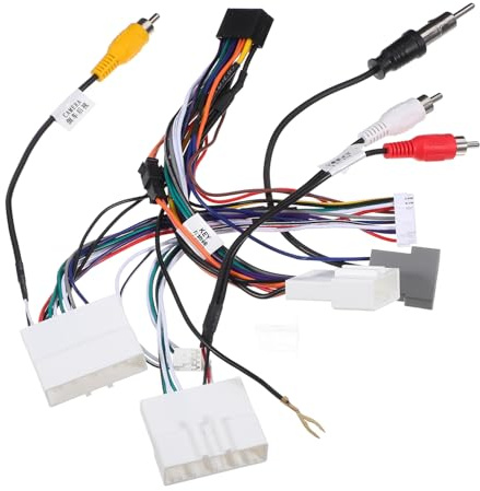 POPETPOP Cablaggio per Autoradio e Adattatore Radio per Auto, Kit Cablaggio Elettrico Compatibile per Schermi Grandi, Installazione Plug-and-play per Dispositivi di Navigazione Automobilistici