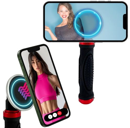 TronicXL Mango para smartphone con soporte magnético I Mango de teléfono móvil compatible con Apple Magsafe iPhone Samsung Google Xiaomi Magnet Ring Handyhalterung Kamera Selfie Griff magnetisch