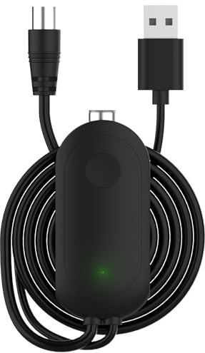 Amplificatore del Segnale per Antenna TV – Booster DVB-T2/DVB-T HD/4K – Alimentazione USB 1m + Cavo Coassiale 0,3m – Compatibile con TV Interna/TV Esterna