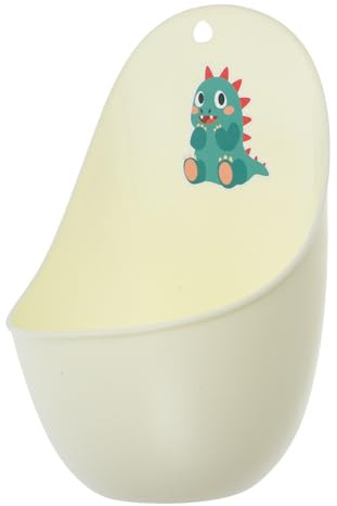 Orinatoio Bambini da Muro in Pp Beige, Cartone, Bagno | Forma Simpatica, Controllo Salute, Facile da Pulire, Addestramento al Wc, per Bambini