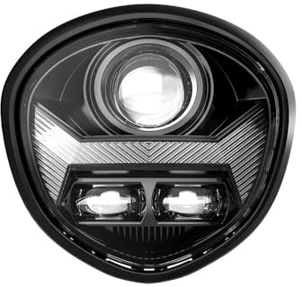 Fari Anteriori per Moto Proiettore Faro Per Motocicletta, Gruppo Abbagliante E Anabbagliante Regolabile A LED Per Motori 2010-2017 Per VStar 1300 XVS