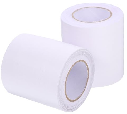 MAGICLULU Moldura Autoadhesiva para Zócalo de Pared 5 CM X 5 M, Rodapié Flexible Vinilo, 2 Rollos para Decoración de Pasillos y Entradas