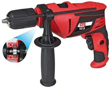 Valex Slagborrmaskin 810 W variabel hastighet kullager 230 V 3 000 varv/min 4 8 000 pm självspännande chuck 13 mm mjukt handtag