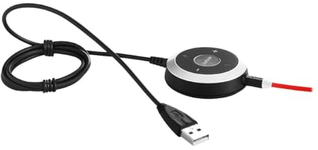 Jabra Evolve 40 Link USB-C MS Remote Control with Black Wire - Press the Buttons