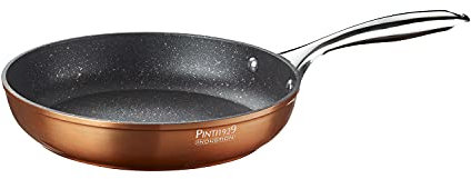 PINTINOX Poêle 1 Manche Metallic, Anti-adhésif, 22 cm