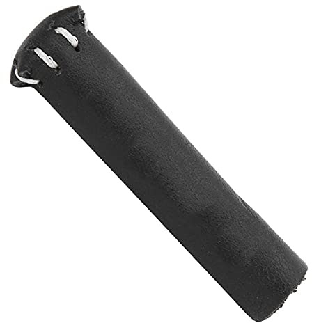 Alomejor Tischspiel Leder Snooker Cue Tip Cover Schutzhülle für Stick Snooker Billard Zubehör(Schwarz)