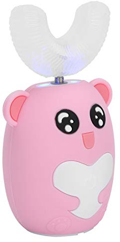 Spazzolino automatico per bambini, spazzolino da denti elettrico automatico in silicone a forma di U per studenti adolescenti di 2-12 anni, pulizia con timer 60S e 3 modalità