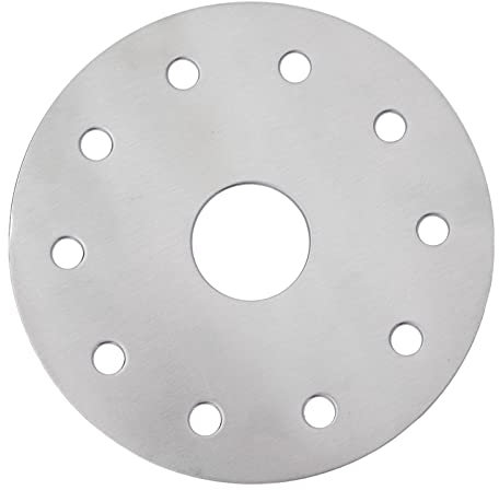 Placa difusora de calor, placa conductora de calor, disco convertidor de placa de cocción de inducción de acero inoxidable para placa de cocción de vidrio de estufa de gas(12.3CM)