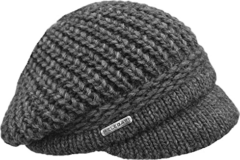 MELEGARI Strickmütze mit Visier | Brenta Peak Hat | Alpaca-Wolle | Made in Italy | Damen/Mädchen | Herbst/Winter