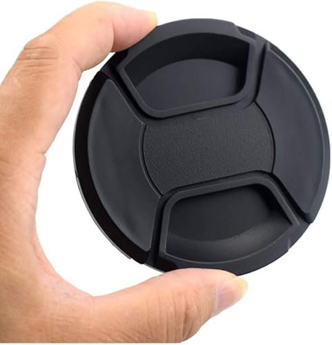 Tappo Coprilente Universale Compatibilie con Tutte le Tipologie di Macchine Fotografiche Tappo Nero Universale Copriobiettivo (67mm)