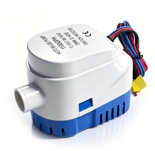 KAOLALI Pompa di Sentina Automatica 12V 1100GPH, 29mm, Marina, Sommergibile