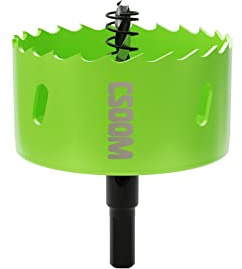 CSOOM Scie cloche bi-métal M42 - 80 mm - Pour travaux dans les plaques de plâtre, le plastique, le bois, le métal fin, la tôle d'acier fine, outil de perçage haute performance