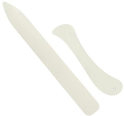 2Stück Papierklappwerkzeug, Papier Creaser Set Bone Ordner Office Supplies Handgefertigtes Buch Buchbindende Handwerksbewertung Klappernfaltpapierpapier Crafting Scrapbooking Tool, Klein + Groß