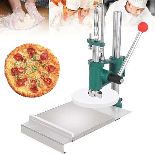 Oiyekntd Manuelle Pizzateig-Pressmaschine Pizzateig-Pressmaschine aus Edelstahl Haushalt Pizzateig-Pressmaschine Pizzateig-Presse, Haushalt Kommerzielle Nutzung,15cm