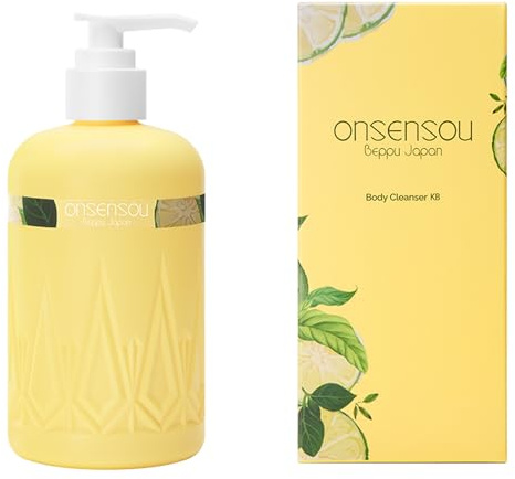 ONSENSOU Körperreinigungsmittel KABOSU body wash Körperseife Feuchtigkeitsspender Trockene Haut. Konzentrierter Schaum Keratin parabenfrei hergestellt in Japan Zitrusduft 300ml