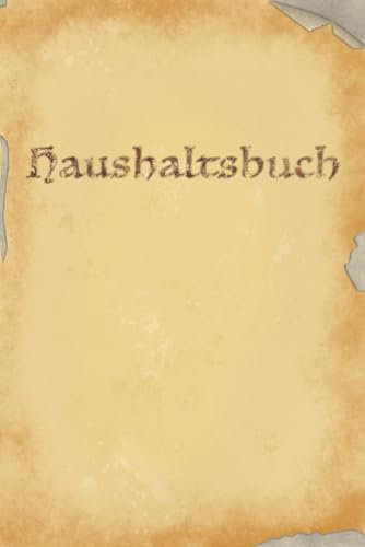 Haushaltsbuch - undatiert: Ausgaben und Einnahmen gegenüberstellen und analysieren, altertümliches Design