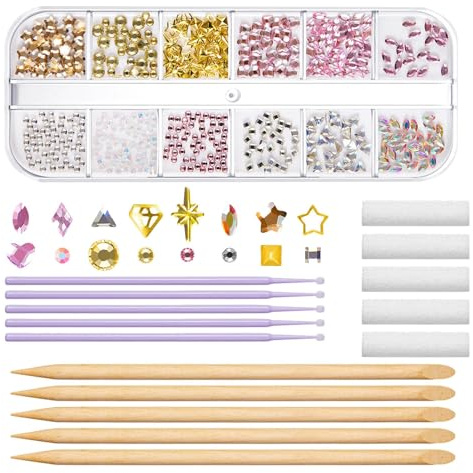 Zahnschmuck-Edelsteine, Set mit Zahnkristallen – Set mit Edelsteinen für Frauen, glänzende Zähne, reflektierende Zahndekoration, geeignet für Anfänger, um ein Lächeln zu zaubern