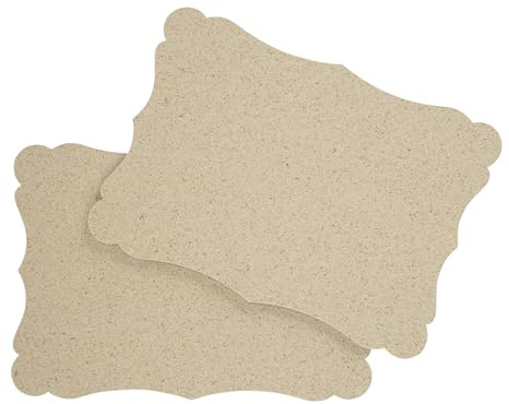 Juego de tarjetas DIN A6 en blanco para manualidades y bricolaje a elegir con esquinas redondas o contorno vintage, 300 g/m², papel de estraza para césped, cartón fotográfico (papel de hierba vintage,
